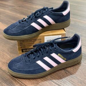 Adidas Spezial Navy and Light Pink Sneakers